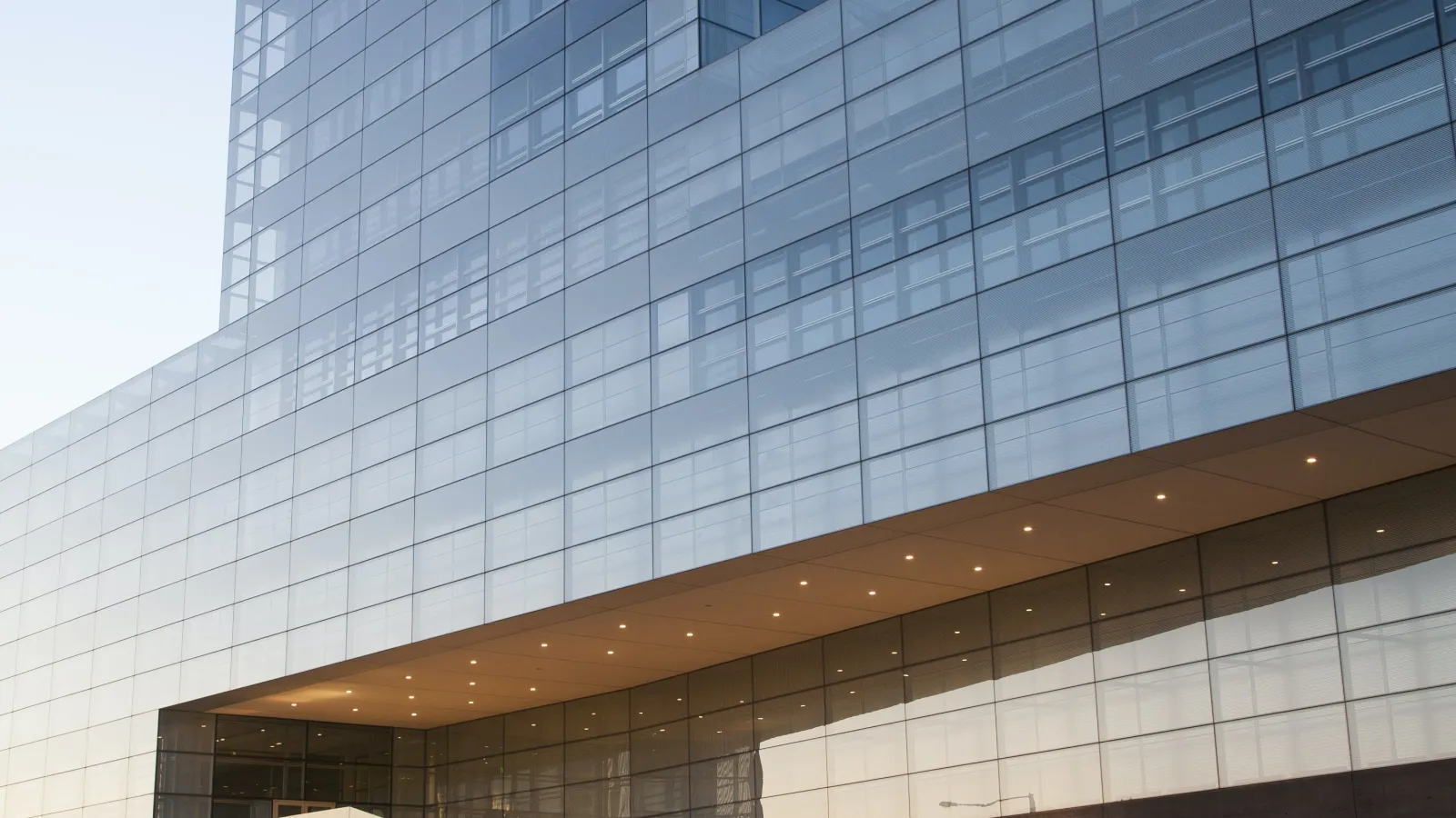 a low angle view of a building