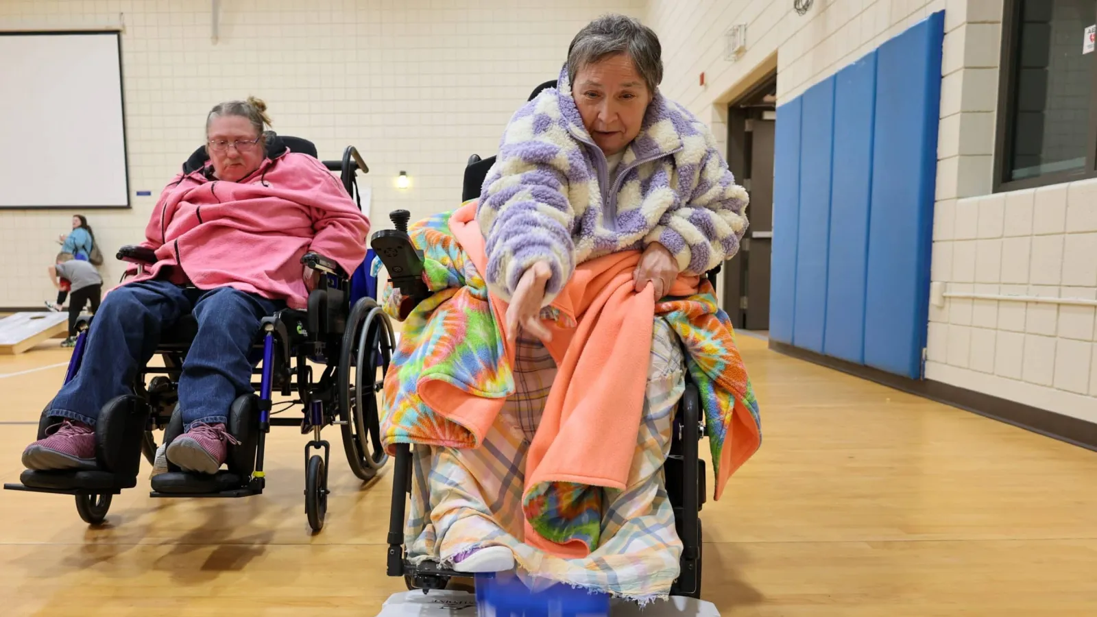 a person in a wheelchair