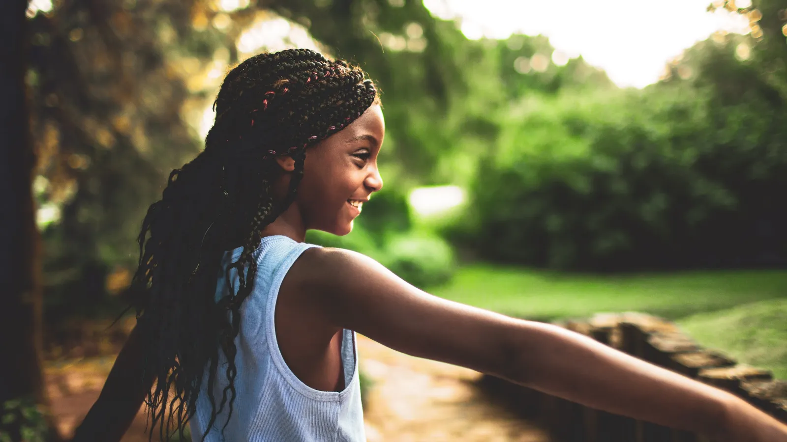 girl smiling