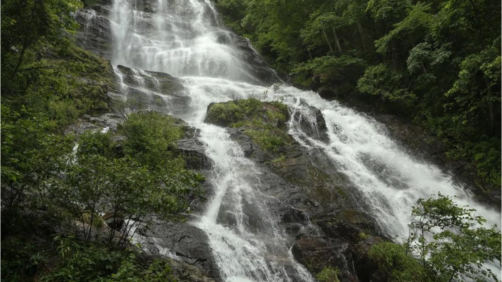 Water coming off mountain