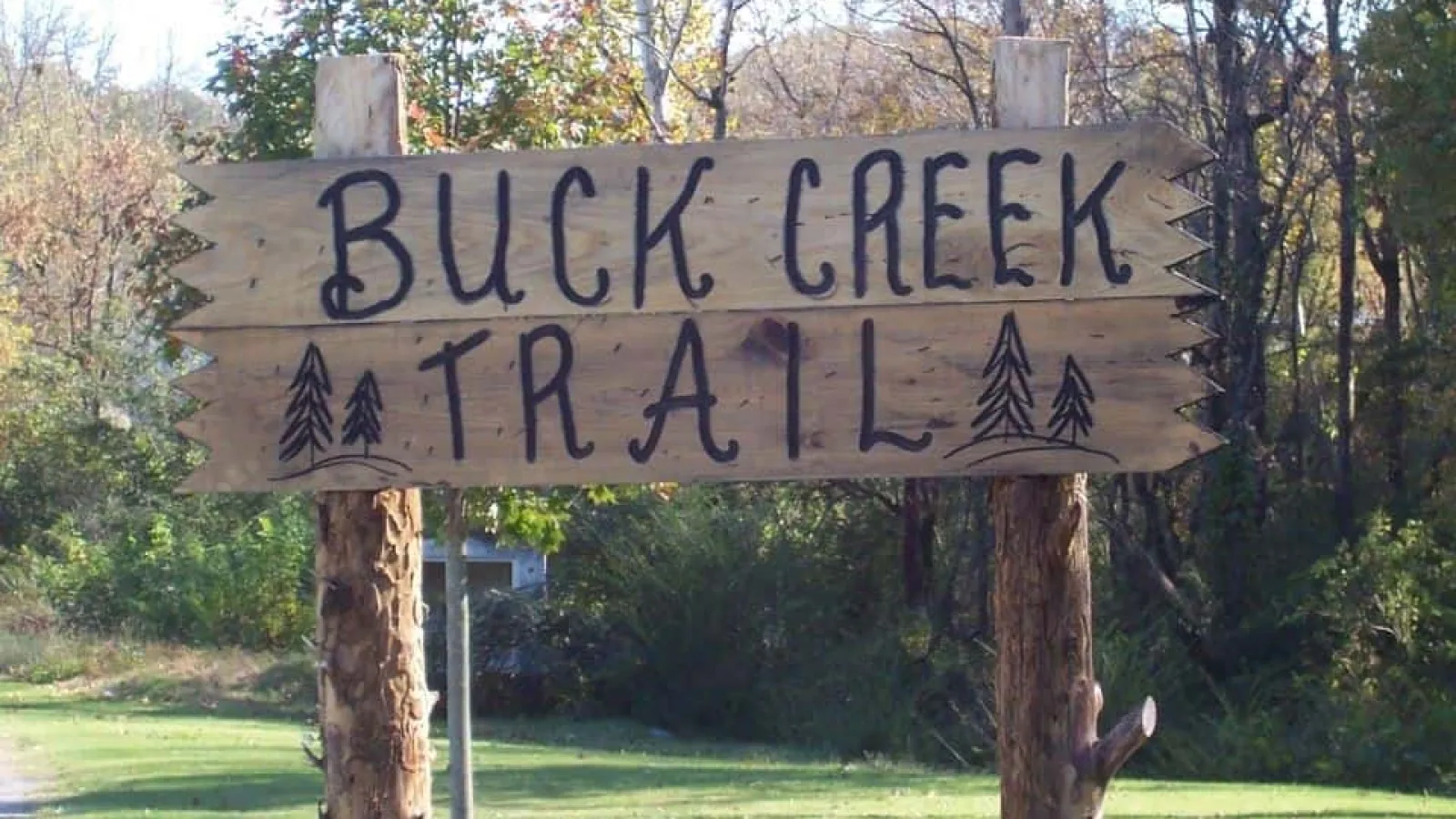 Sign for Buck Creek Trail