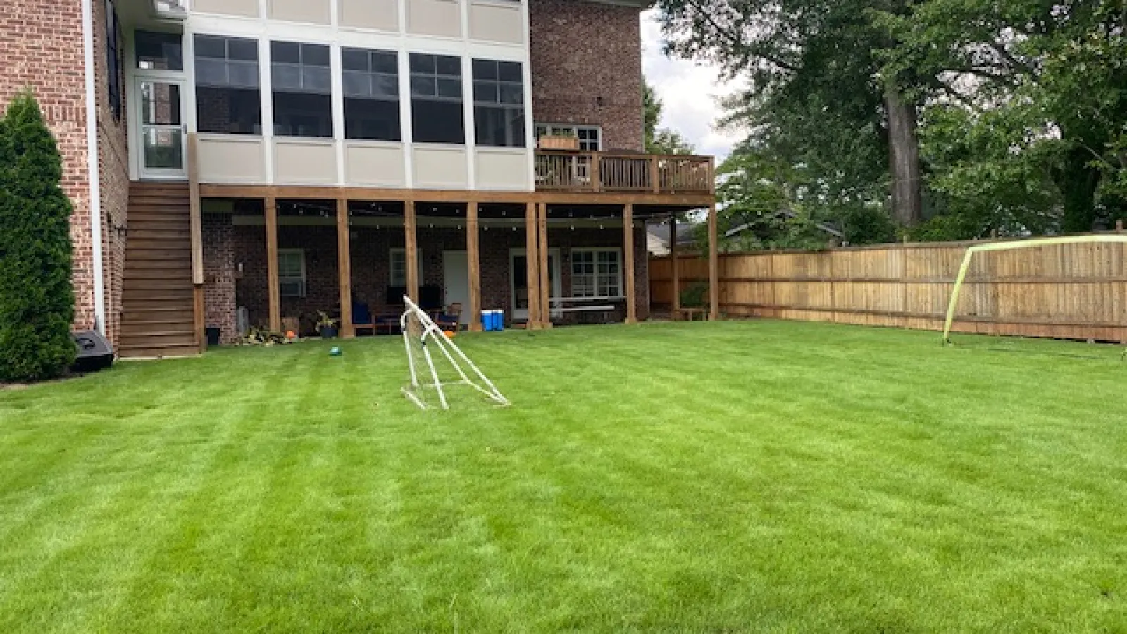 Grass with house