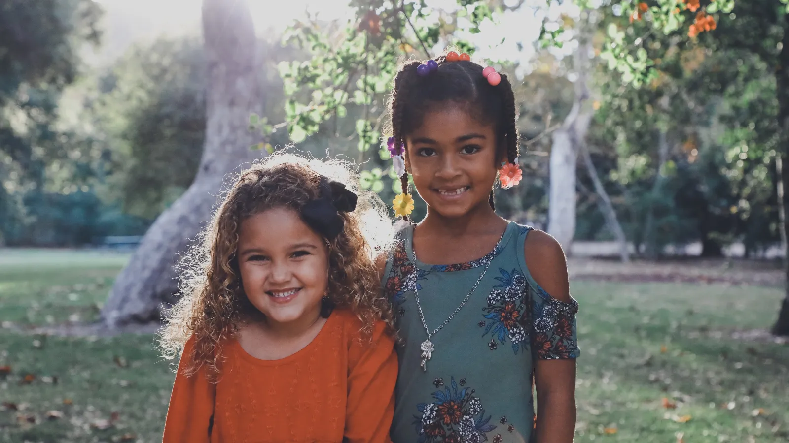 2 girls smiling