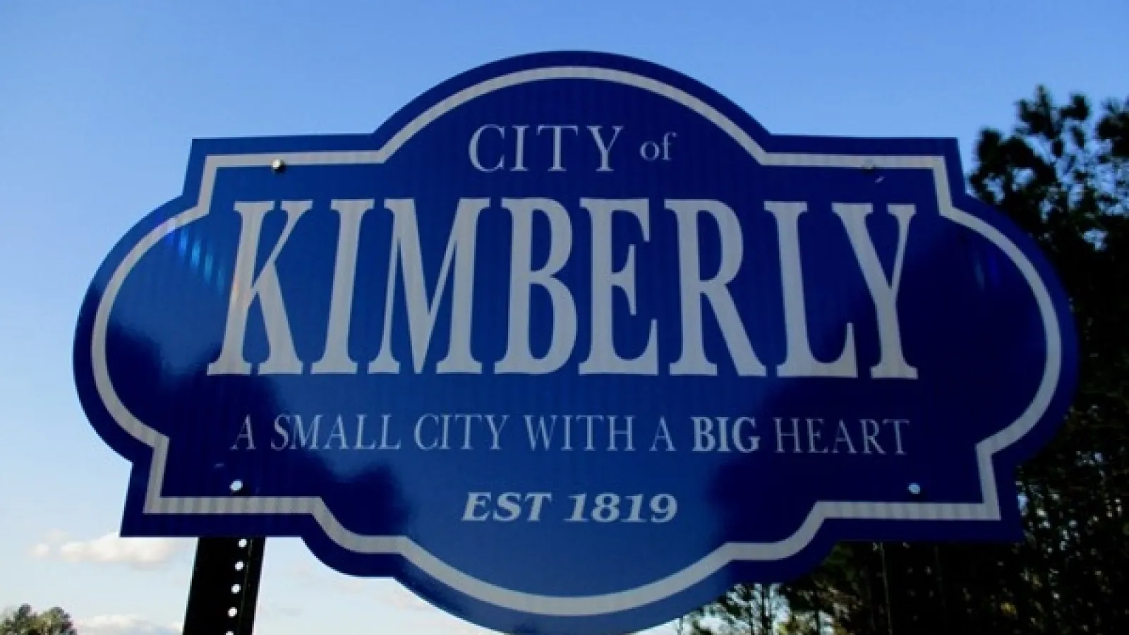 Kimberly City Alabama sign