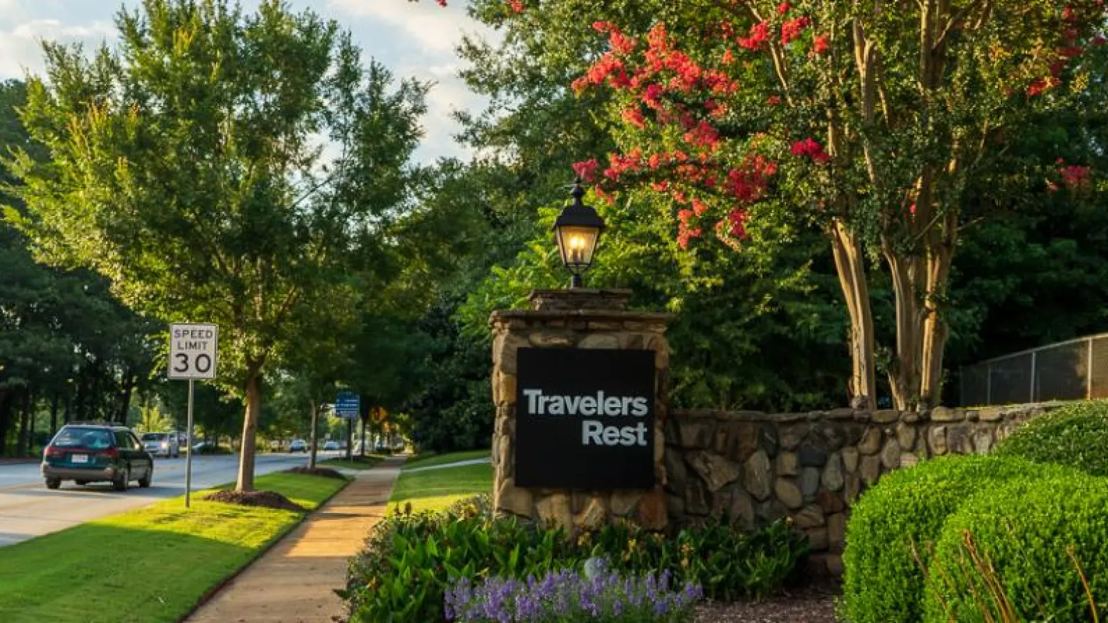 Travelers Rest sign