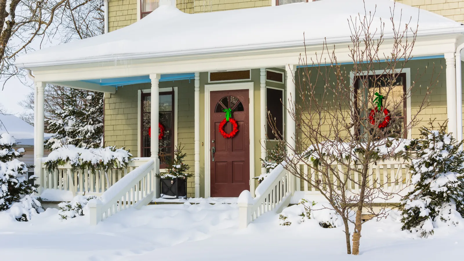 Snow on Your Grass and house