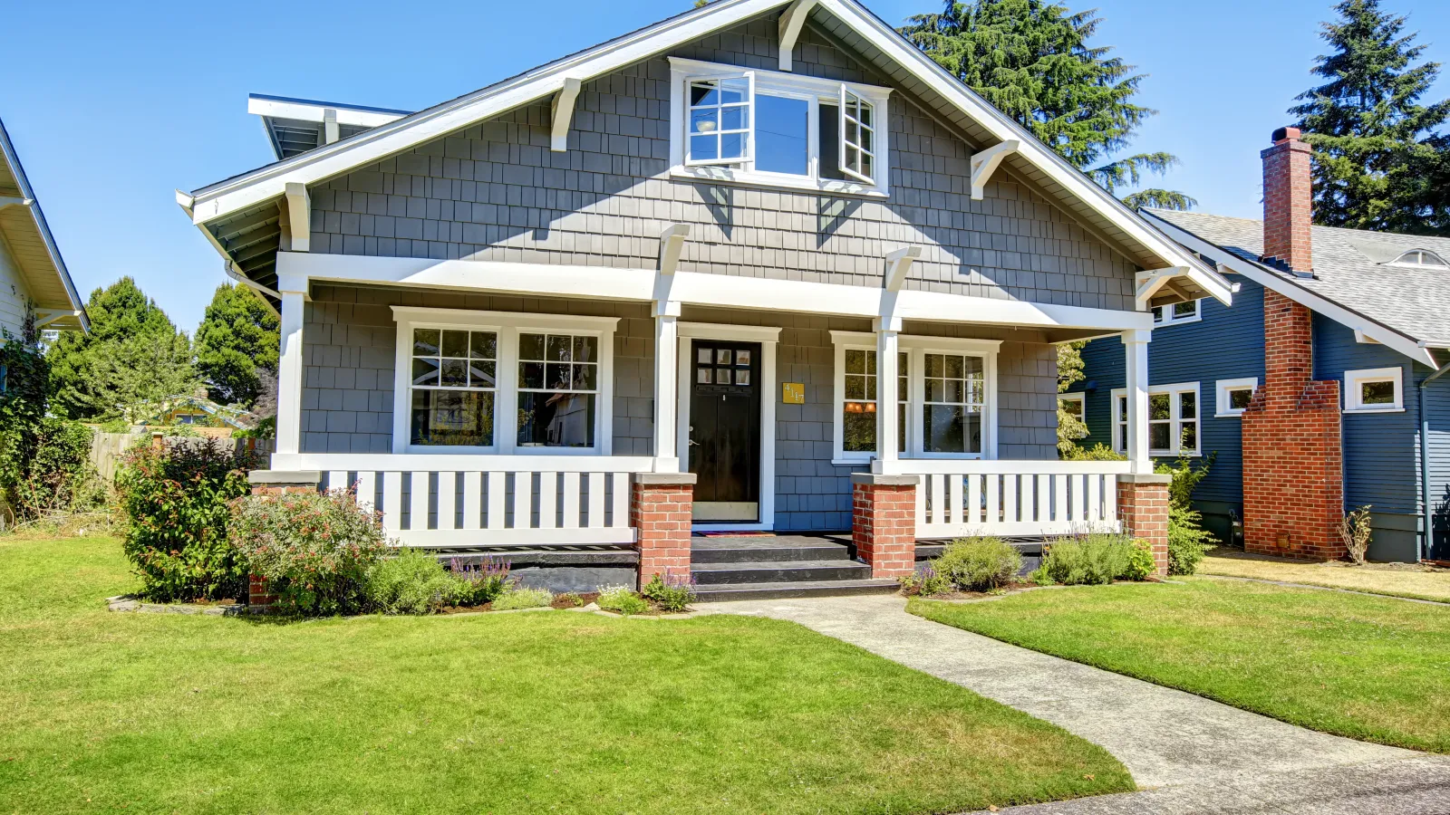 a house with a front yard