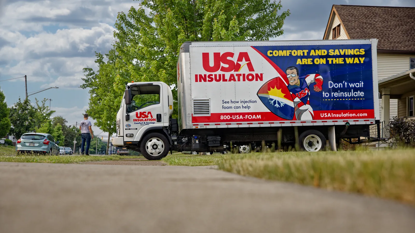 a truck on a driveway