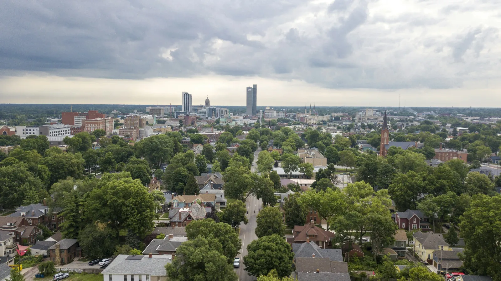 Fort Wayne Indiana skyline