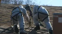 Men working on a roof 