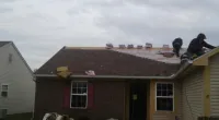 a house under roof construction