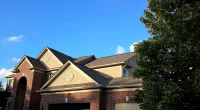 a home with a new roofing system