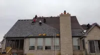 the roof of a house
