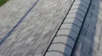 a closeup of a new roof