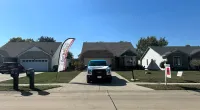 a car parked in a driveway