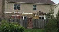 the back of a customer's house