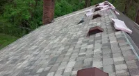 shingles being installed on a roof
