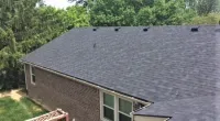 a closeup of a roof with Duration shingles