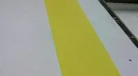 a close up of a street
