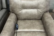 Thumbnail for a grey leather chair