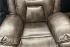 Thumbnail for a leather chair with a leather arm rest