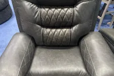 Thumbnail for a black leather chair