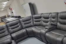 Thumbnail for a large black couch