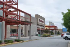 Thumbnail for Shopping center exterior with HomeGoods and Walmart stores under a cloudy sky with parked cars.