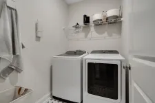 Thumbnail for a kitchen with a white stove and white cabinets