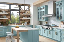 Thumbnail for a kitchen with blue cabinets