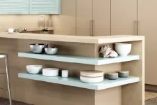 Thumbnail for a kitchen with white shelves