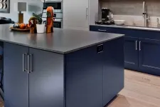 Thumbnail for a kitchen with blue cabinets