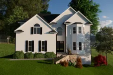 Thumbnail for a white house with a lawn and trees around it