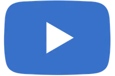 Thumbnail for Blue rounded rectangle with a white play button centered, transparent background added for visibility.