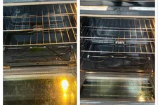 Thumbnail for Side-by-side comparison of oven interiors before and after cleaning showing clear improvement in cleanliness.