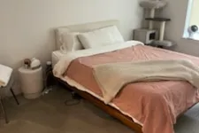 Thumbnail for a bed with a brown comforter