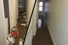 Thumbnail for Hallway before and after cleaning with clutter and trash removed by MaidPro Chicago Downtown