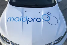 Thumbnail for hood of a MaidPro Tyngsborough wrapped company car