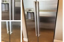 Thumbnail for Stainless steel side-by-side refrigerator cleaned by MaidPro Denver