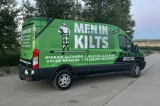 Thumbnail for a green van with a white sign on it