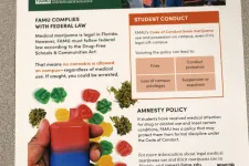 Thumbnail for Flyer about marijuana use and campus policy at FAMU, detailing student conduct rules and amnesty policy.