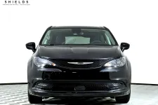 Thumbnail for Front view of a sleek black Chrysler vehicle on a white background.