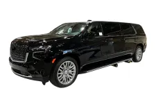 Thumbnail for Sleek black luxury SUV with chrome accents and spacious design, showcasing modern automotive engineering.