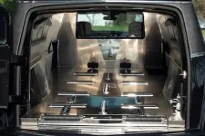 Thumbnail for Interior view of a sleek, metallic truck bed designed for utility and functionality.