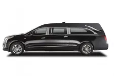 Thumbnail for Sleek black luxury limousine showcasing modern design and spacious interior.