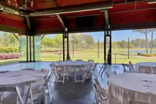 Thumbnail for a group of tables and chairs outside