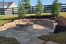 Thumbnail for a stone fountain in a yard