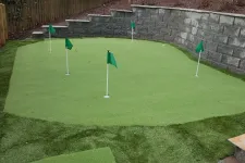 Thumbnail for a green lawn with flags