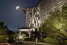 Thumbnail for a building with a large moon in the sky