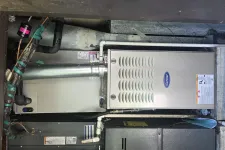 Thumbnail for Residential HVAC system with Carrier furnace and ductwork installed in a utility room setting